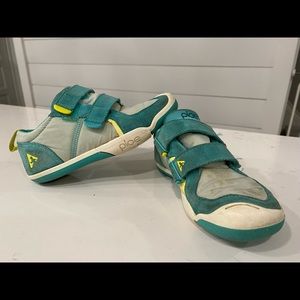PLAE Teal Yellow Sneakers